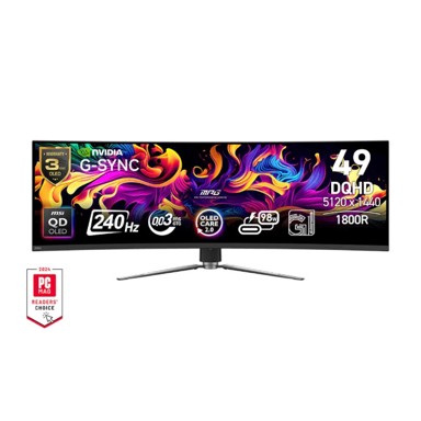 MSI Monitor MPG 491CQPX / 49", 5120 x 1440, QD-OLED, 240Hz, 0.03ms, crni